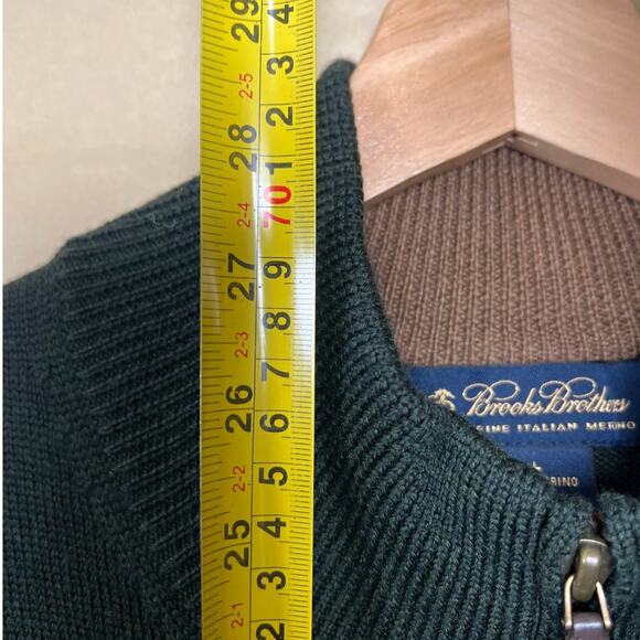 Brooks Brother Sweater Vest 100% Merino Wool Black Large - Picture 3 of 5